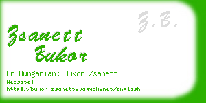 zsanett bukor business card
